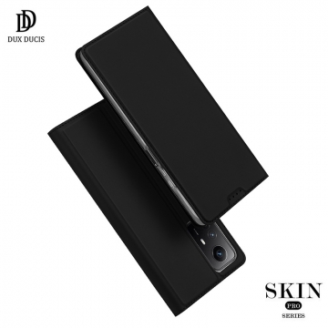 Чехол-книжка Dux Ducis Skin Pro для смартфона Xiaomi Redmi Note 12S, горизонтальный флип, искусственная кожа, накладка из термополиуретана, встроенные магниты для фиксации чехла в закрытом и открытом состоянии, отделение для платёжных карт / визиток, возможность трансформации чехла в подставку для просмотра видео, чёрный, синий, золотой, розовый, Киев, Київ