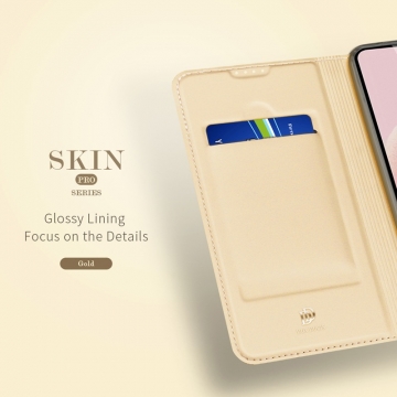 Чехол-книжка Dux Ducis Skin Pro для смартфона Xiaomi Redmi Note 12S, горизонтальный флип, искусственная кожа, накладка из термополиуретана, встроенные магниты для фиксации чехла в закрытом и открытом состоянии, отделение для платёжных карт / визиток, возможность трансформации чехла в подставку для просмотра видео, чёрный, синий, золотой, розовый, Киев, Київ