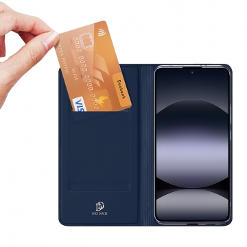 Чехол-книжка Dux Ducis Skin Pro для смартфона Xiaomi Redmi Note 14 4G, горизонтальный флип, искусственная кожа, накладка из термополиуретана, встроенные магниты для фиксации чехла в закрытом и открытом состоянии, отделение для платёжных карт / визиток, возможность трансформации чехла в подставку для просмотра видео, чёрный, синий, золотой, розовый, Киев, Київ