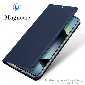 Чохол-книжка Dux Ducis (серія Skin Pro) для Xiaomi Redmi Note 14S Чехол-книжка Dux Ducis Skin Pro для смартфона Xiaomi Redmi Note 14S, горизонтальный флип, искусственная кожа, накладка из термополиуретана, встроенные магниты для фиксации чехла в закрытом и открытом состоянии, отделение для платёжных карт / визиток, возможность трансформации чехла в подставку для просмотра видео, чёрный, синий, золотой, розовый, Киев, Київ