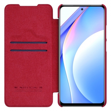 Чехол-книжка Nillkin (серия Qin) для смартфона Xiaomi Mi10T Lite / Xiaomi Redmi Note 9 Pro 5G (China), смарт-чехол, чехол-книжка, противоударный чехол, горизонтальный флип, пластик, искусственная кожа, PU, чёрный, коричневый, красный, Киев