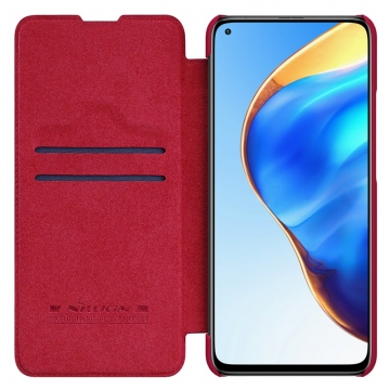 Чехол-книжка Nillkin (серия Qin) для смартфона Xiaomi Mi10T / Xiaomi Mi10T Pro / Xiaomi Redmi K30S, смарт-чехол, чехол-книжка, противоударный чехол, горизонтальный флип, пластик, искусственная кожа, PU, чёрный, коричневый, красный, Киев