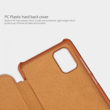 Чехол-книжка Nillkin (серия Qin) для смартфона Xiaomi Poco M4 Pro 5G / Xiaomi Redmi Note 11S 5G / Xiaomi Redmi Note 11T 5G / Xiaomi Redmi Note 11 5G (China), чехол-книжка, противоударный чехол, горизонтальный флип, пластик, искусственная кожа, PU, чёрный, коричневый, красный, Киев, Київ
