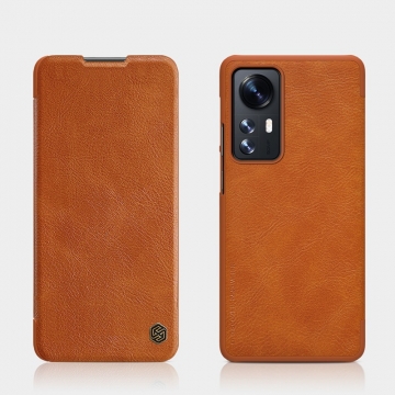 Чехол-книжка Nillkin (серия Qin) для смартфона Xiaomi Poco M4 Pro 5G / Xiaomi Redmi Note 11S 5G / Xiaomi Redmi Note 11T 5G / Xiaomi Redmi Note 11 5G (China), чехол-книжка, противоударный чехол, горизонтальный флип, пластик, искусственная кожа, PU, чёрный, коричневый, красный, Киев, Київ