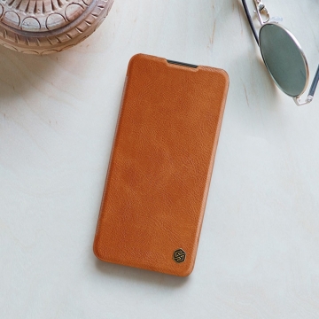 Чехол-книжка Nillkin (серия Qin) для смартфона Xiaomi Poco M4 Pro 5G / Xiaomi Redmi Note 11S 5G / Xiaomi Redmi Note 11T 5G / Xiaomi Redmi Note 11 5G (China), чехол-книжка, противоударный чехол, горизонтальный флип, пластик, искусственная кожа, PU, чёрный, коричневый, красный, Киев, Київ