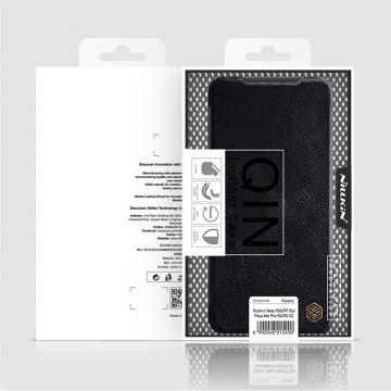 Чехол-книжка Nillkin (серия Qin) для смартфона Xiaomi Poco M4 Pro 5G / Xiaomi Redmi Note 11S 5G / Xiaomi Redmi Note 11T 5G / Xiaomi Redmi Note 11 5G (China), чехол-книжка, противоударный чехол, горизонтальный флип, пластик, искусственная кожа, PU, чёрный, коричневый, красный, Киев, Київ
