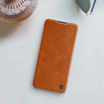 Чехол-книжка Nillkin (серия Qin) для смартфона Xiaomi Poco X4 GT / Xiaomi Redmi Note 11T Pro (China) / Xiaomi Redmi Note 11T Pro+ (China), чехол-книжка, противоударный чехол, горизонтальный флип, пластик, искусственная кожа, PU, чёрный, коричневый, красный, Киев, Київ 