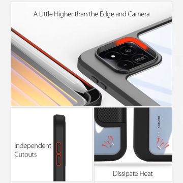 Чохол-накладка Dux Ducis (серія Toby) для планшета Xiaomi Pad 7 / Xiaomi Pad 7 Pro, горизонтальний фліп, передня панель зі штучної шкіри / поліуретану, задня панель з полікарбонату, рама з термополіуретану, прозора задня панель, смарт-чохол (екран вмикається при відкритті чохла і вимикається при закритті), відділення для зберігання стилуса, отвори у кутах задньої панелі для додаткового охолодження, Київ, Киев