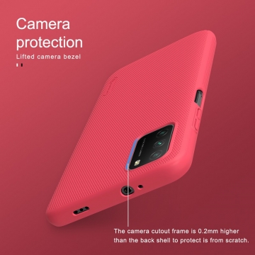 Чехол-накладка Nillkin Super Frosted Shield для смартфона Xiaomi Poco M3, противоударный бампер, рифлёный пластик, чёрный, белый, золотой, красный, сапфирово-синий (Sapphire Blue), сине-зелёный (Peacock Blue), мятный (Mint Green), подставка для просмотра видео, Киев