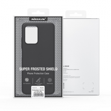 Чехол-накладка Nillkin Super Frosted Shield для смартфона Xiaomi Poco X4 GT / Xiaomi Redmi Note 11T Pro (China) / Xiaomi Redmi Note 11T Pro+ (China), противоударный бампер, рифлёный пластик, накладки на кнопки регулировки громкости, чёрный, белый, золотой, красный, сапфирово-синий (Sapphire Blue), сине-зелёный (Peacock Blue), подставка для просмотра видео, Киев, Київ