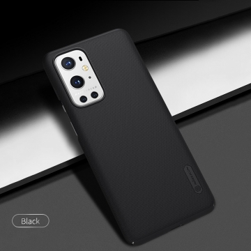 Чехол-накладка Nillkin Super Frosted Shield для смартфона OnePlus 9 Pro, противоударный бампер, рифлёный пластик, накладки на кнопки регулировки громкости, чёрный, белый, золотой, красный, сапфирово-синий (Sapphire Blue), сине-зелёный (Peacock Blue), Киев, Київ