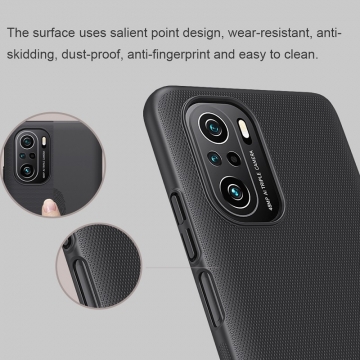 Чехол-накладка Nillkin Super Frosted Shield для смартфона Xiaomi Poco F3 / Xiaomi Redmi K40 / Xiaomi Redmi K40 Pro / Xiaomi Mi 11i, противоударный бампер, рифлёный пластик, накладки на кнопки регулировки громкости, чёрный, белый, золотой, красный, сапфирово-синий (Sapphire Blue), сине-зелёный (Peacock Blue), подставка для просмотра видео, Киев