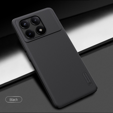 Чехол-накладка Nillkin Super Frosted Shield для смартфона Xiaomi Poco X6 Pro / Xiaomi Redmi K70E, противоударный бампер, рифлёный пластик, накладки на кнопки регулировки громкости, чёрный, белый, золотой, красный, сапфирово-синий (Sapphire Blue), сине-зелёный (Peacock Blue), подставка для просмотра видео, Киев