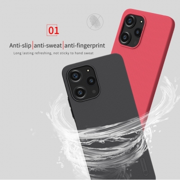 Чехол-накладка Nillkin Super Frosted Shield для смартфона Xiaomi Redmi 12 / Xiaomi Redmi Note 12R, противоударный бампер, рифлёный пластик, накладки на кнопки регулировки громкости, чёрный, белый, золотой, красный, сапфирово-синий (Sapphire Blue), сине-зелёный (Peacock Blue), подставка для просмотра видео, Киів, Киев