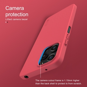 Чехол-накладка Nillkin Super Frosted Shield для смартфона Xiaomi Redmi 12 / Xiaomi Redmi Note 12R, противоударный бампер, рифлёный пластик, накладки на кнопки регулировки громкости, чёрный, белый, золотой, красный, сапфирово-синий (Sapphire Blue), сине-зелёный (Peacock Blue), подставка для просмотра видео, Киів, Киев