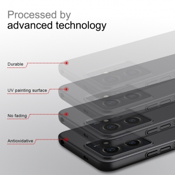 Чехол-накладка Nillkin Super Frosted Shield для смартфона Xiaomi Redmi Note 12 4G, противоударный бампер, рифлёный пластик, накладки на кнопки регулировки громкости, чёрный, белый, золотой, красный, сапфирово-синий (Sapphire Blue), сине-зелёный (Peacock Blue), подставка для просмотра видео, Киів, Киев