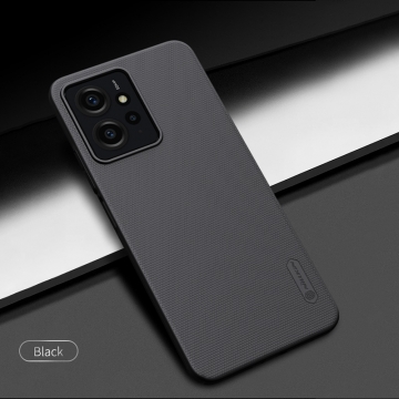 Чехол-накладка Nillkin Super Frosted Shield для смартфона Xiaomi Redmi Note 12 4G, противоударный бампер, рифлёный пластик, накладки на кнопки регулировки громкости, чёрный, белый, золотой, красный, сапфирово-синий (Sapphire Blue), сине-зелёный (Peacock Blue), подставка для просмотра видео, Киів, Киев