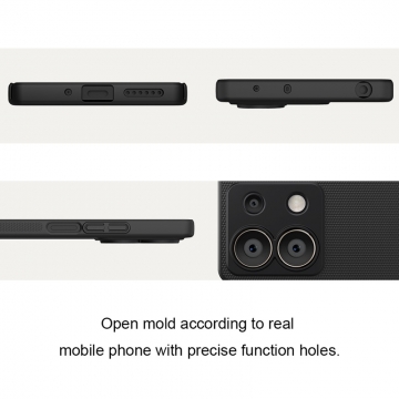 Чехол-накладка Nillkin Super Frosted Shield для смартфона Xiaomi Redmi Note 13 5G, противоударный бампер, рифлёный пластик, накладки на кнопки регулировки громкости, чёрный, белый, золотой, красный, сапфирово-синий (Sapphire Blue), сине-зелёный (Peacock Blue), подставка для просмотра видео, Киів, Киев