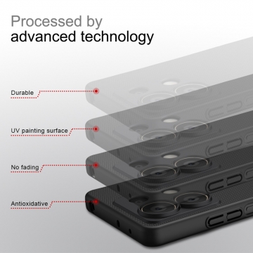 Чехол-накладка Nillkin Super Frosted Shield для смартфона Xiaomi Redmi Note 13 5G, противоударный бампер, рифлёный пластик, накладки на кнопки регулировки громкости, чёрный, белый, золотой, красный, сапфирово-синий (Sapphire Blue), сине-зелёный (Peacock Blue), подставка для просмотра видео, Киів, Киев