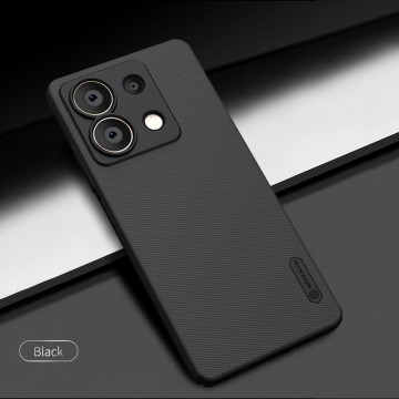 Чехол-накладка Nillkin Super Frosted Shield для смартфона Xiaomi Redmi Note 13 5G, противоударный бампер, рифлёный пластик, накладки на кнопки регулировки громкости, чёрный, белый, золотой, красный, сапфирово-синий (Sapphire Blue), сине-зелёный (Peacock Blue), подставка для просмотра видео, Киів, Киев