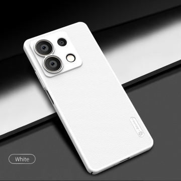 Чехол-накладка Nillkin Super Frosted Shield для смартфона Xiaomi Redmi Note 13 5G, противоударный бампер, рифлёный пластик, накладки на кнопки регулировки громкости, чёрный, белый, золотой, красный, сапфирово-синий (Sapphire Blue), сине-зелёный (Peacock Blue), подставка для просмотра видео, Киів, Киев
