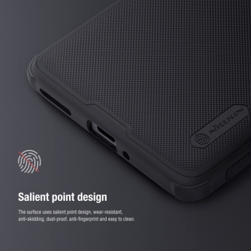 Чохол-накладка Nillkin Super Frosted Shield Pro для смартфона OnePlus 12, задня панель з полікарбоната + рама з термополіуретана, поєднання жорсткості з гнучкістю, додатковий захист кутів смартфона кутовими бамперами, накладки на кнопки живлення й регулювання гучності, чорний, синій, зелений, червоний, Київ, Киев