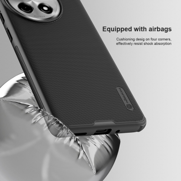 Чохол-накладка Nillkin Super Frosted Shield Pro для смартфона OnePlus 12R / OnePlus Ace 3, задня панель з полікарбоната + рама з термополіуретана, поєднання жорсткості з гнучкістю, додатковий захист кутів смартфона кутовими бамперами, накладки на кнопки живлення й регулювання гучності, чорний, синій, зелений, червоний, Київ, Киев