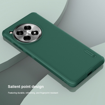 Чохол-накладка Nillkin Super Frosted Shield Pro для смартфона OnePlus 12R / OnePlus Ace 3, задня панель з полікарбоната + рама з термополіуретана, поєднання жорсткості з гнучкістю, додатковий захист кутів смартфона кутовими бамперами, накладки на кнопки живлення й регулювання гучності, чорний, синій, зелений, червоний, Київ, Киев