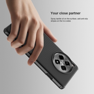 Чохол-накладка Nillkin Super Frosted Shield Pro для смартфона OnePlus 12R / OnePlus Ace 3, задня панель з полікарбоната + рама з термополіуретана, поєднання жорсткості з гнучкістю, додатковий захист кутів смартфона кутовими бамперами, накладки на кнопки живлення й регулювання гучності, чорний, синій, зелений, червоний, Київ, Киев