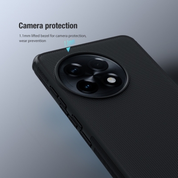 Чохол-накладка Nillkin Super Frosted Shield Pro для смартфона OnePlus Ace 2 Pro, задня панель з полікарбоната + рама з термополіуретана, поєднання жорсткості з гнучкістю, додатковий захист кутів смартфона кутовими бамперами, накладки на кнопки живлення й регулювання гучності, чорний, синій, зелений, червоний, Київ, Киев