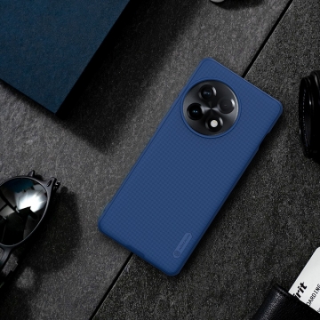 Чохол-накладка Nillkin Super Frosted Shield Pro для смартфона OnePlus Ace 2 Pro, задня панель з полікарбоната + рама з термополіуретана, поєднання жорсткості з гнучкістю, додатковий захист кутів смартфона кутовими бамперами, накладки на кнопки живлення й регулювання гучності, чорний, синій, зелений, червоний, Київ, Киев