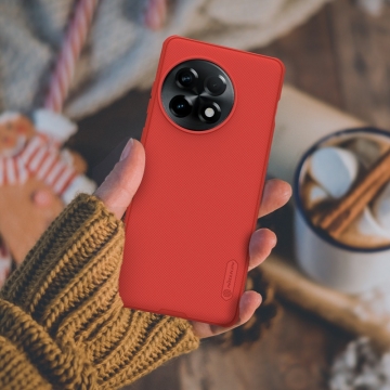 Чохол-накладка Nillkin Super Frosted Shield Pro для смартфона OnePlus Ace 2 Pro, задня панель з полікарбоната + рама з термополіуретана, поєднання жорсткості з гнучкістю, додатковий захист кутів смартфона кутовими бамперами, накладки на кнопки живлення й регулювання гучності, чорний, синій, зелений, червоний, Київ, Киев