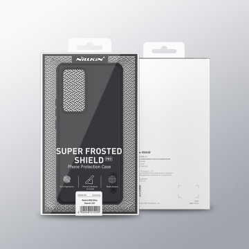 Чохол-накладка Nillkin Super Frosted Shield Pro для смартфона Xiaomi 12T / Xiaomi Redmi K50 Ultra, задня панель з полікарбоната + рама з термополіуретана, поєднання жорсткості з гнучкістю, додатковий захист кутів смартфона кутовими бамперами, накладки на кнопки живлення й регулювання гучності, чорний, синій, зелений, червоний, Київ, Киев