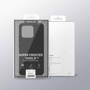 Чохол-накладка Nillkin Super Frosted Shield Pro для смартфона Xiaomi 13, задня панель з полікарбоната + рама з термополіуретана, поєднання жорсткості з гнучкістю, додатковий захист кутів смартфона кутовими бамперами, накладки на кнопки живлення й регулювання гучності, чорний, синій, зелений, червоний, Київ, Киев