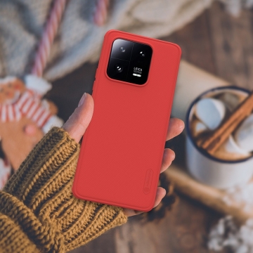 Чохол-накладка Nillkin Super Frosted Shield Pro для смартфона Xiaomi 13 Pro, задня панель з полікарбоната + рама з термополіуретана, поєднання жорсткості з гнучкістю, додатковий захист кутів смартфона кутовими бамперами, накладки на кнопки живлення й регулювання гучності, чорний, синій, зелений, червоний, Київ, Киев