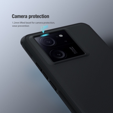 Чохол-накладка Nillkin Super Frosted Shield Pro для смартфона Xiaomi 13T / Xiaomi 13T Pro / Xiaomi Redmi K60 Ultra, задня панель з полікарбоната + рама з термополіуретана, поєднання жорсткості з гнучкістю, додатковий захист кутів смартфона кутовими бамперами, накладки на кнопки живлення й регулювання гучності, чорний, синій, зелений, червоний, Київ, Киев
