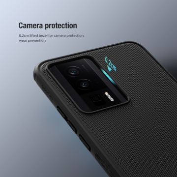 Чохол-накладка Nillkin Super Frosted Shield Pro для смартфона Xiaomi Poco F5 Pro / Xiaomi Redmi K60 / Xiaomi Redmi K60 Pro, задня панель з полікарбоната + рама з термополіуретана, поєднання жорсткості з гнучкістю, додатковий захист кутів смартфона кутовими бамперами, накладки на кнопки живлення й регулювання гучності, чорний, синій, зелений, червоний, Київ, Киев