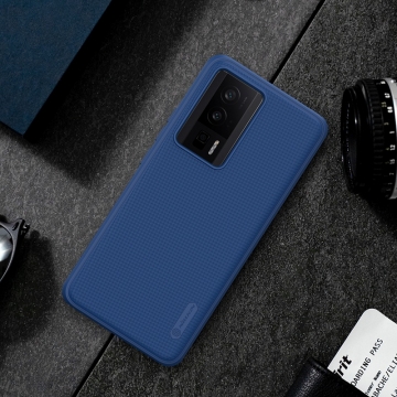 Чохол-накладка Nillkin Super Frosted Shield Pro для смартфона Xiaomi Poco F5 Pro / Xiaomi Redmi K60 / Xiaomi Redmi K60 Pro, задня панель з полікарбоната + рама з термополіуретана, поєднання жорсткості з гнучкістю, додатковий захист кутів смартфона кутовими бамперами, накладки на кнопки живлення й регулювання гучності, чорний, синій, зелений, червоний, Київ, Киев
