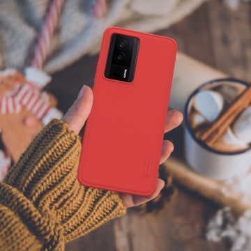 Чохол-накладка Nillkin Super Frosted Shield Pro для смартфона Xiaomi Poco F5 Pro / Xiaomi Redmi K60 / Xiaomi Redmi K60 Pro, задня панель з полікарбоната + рама з термополіуретана, поєднання жорсткості з гнучкістю, додатковий захист кутів смартфона кутовими бамперами, накладки на кнопки живлення й регулювання гучності, чорний, синій, зелений, червоний, Київ, Киев