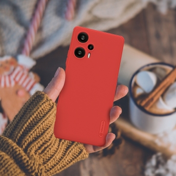 Чохол-накладка Nillkin Super Frosted Shield Pro для смартфона Xiaomi Poco F5 / Xiaomi Redmi Note 12 Turbo, задня панель з полікарбоната + рама з термополіуретана, поєднання жорсткості з гнучкістю, додатковий захист кутів смартфона кутовими бамперами, накладки на кнопки живлення й регулювання гучності, чорний, синій, зелений, червоний, Київ, Киев