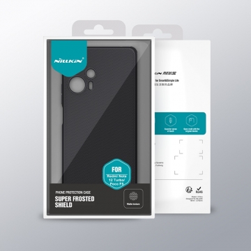 Чохол-накладка Nillkin Super Frosted Shield Pro для смартфона Xiaomi Poco F5 / Xiaomi Redmi Note 12 Turbo, задня панель з полікарбоната + рама з термополіуретана, поєднання жорсткості з гнучкістю, додатковий захист кутів смартфона кутовими бамперами, накладки на кнопки живлення й регулювання гучності, чорний, синій, зелений, червоний, Київ, Киев
