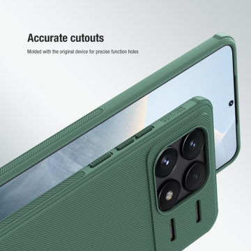 Чохол-накладка Nillkin Super Frosted Shield Pro для смартфона Xiaomi Poco F6 Pro / Xiaomi Redmi K70 / Xiaomi Redmi K70 Pro, задня панель з полікарбоната + рама з термополіуретана, поєднання жорсткості з гнучкістю, додатковий захист кутів смартфона кутовими бамперами, накладки на кнопки живлення й регулювання гучності, чорний, синій, зелений, червоний, Київ, Киев