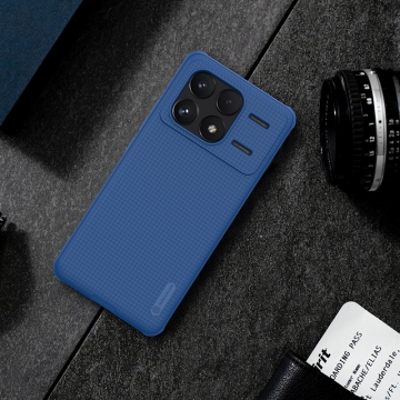 Чохол-накладка Nillkin Super Frosted Shield Pro для смартфона Xiaomi Poco F6 Pro / Xiaomi Redmi K70 / Xiaomi Redmi K70 Pro, задня панель з полікарбоната + рама з термополіуретана, поєднання жорсткості з гнучкістю, додатковий захист кутів смартфона кутовими бамперами, накладки на кнопки живлення й регулювання гучності, чорний, синій, зелений, червоний, Київ, Киев