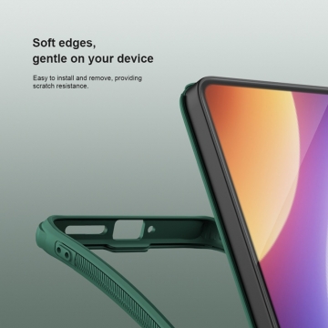 Чохол-накладка Nillkin Super Frosted Shield Pro для смартфона Xiaomi Poco F6 / Xiaomi Redmi Turbo 3, задня панель з полікарбоната + рама з термополіуретана, поєднання жорсткості з гнучкістю, додатковий захист кутів смартфона кутовими бамперами, накладки на кнопки живлення й регулювання гучності, чорний, синій, зелений, червоний, Київ, Киев