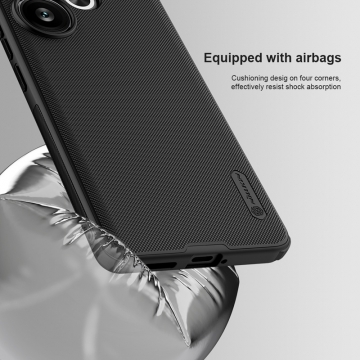 Чохол-накладка Nillkin Super Frosted Shield Pro для смартфона Xiaomi Poco F6 / Xiaomi Redmi Turbo 3, задня панель з полікарбоната + рама з термополіуретана, поєднання жорсткості з гнучкістю, додатковий захист кутів смартфона кутовими бамперами, накладки на кнопки живлення й регулювання гучності, чорний, синій, зелений, червоний, Київ, Киев