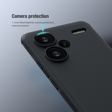 Чохол-накладка Nillkin Super Frosted Shield Pro для смартфона Xiaomi Redmi Note 13 Pro+, задня панель з полікарбоната + рама з термополіуретана, поєднання жорсткості з гнучкістю, додатковий захист кутів смартфона кутовими бамперами, накладки на кнопки живлення й регулювання гучності, чорний, синій, зелений, червоний, Київ, Киев