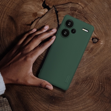Чохол-накладка Nillkin Super Frosted Shield Pro для смартфона Xiaomi Redmi Note 13 Pro+, задня панель з полікарбоната + рама з термополіуретана, поєднання жорсткості з гнучкістю, додатковий захист кутів смартфона кутовими бамперами, накладки на кнопки живлення й регулювання гучності, чорний, синій, зелений, червоний, Київ, Киев