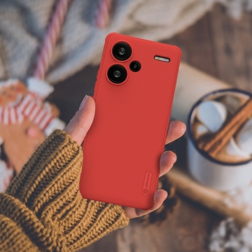 Чохол-накладка Nillkin Super Frosted Shield Pro для смартфона Xiaomi Redmi Note 13 Pro+, задня панель з полікарбоната + рама з термополіуретана, поєднання жорсткості з гнучкістю, додатковий захист кутів смартфона кутовими бамперами, накладки на кнопки живлення й регулювання гучності, чорний, синій, зелений, червоний, Київ, Киев