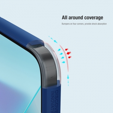 Чохол-накладка Nillkin Super Frosted Shield Pro для смартфона Xiaomi Redmi Note 13 Pro 5G / Xiaomi Poco X6, задня панель з полікарбоната + рама з термополіуретана, поєднання жорсткості з гнучкістю, додатковий захист кутів смартфона кутовими бамперами, накладки на кнопки живлення й регулювання гучності, чорний, синій, зелений, червоний, Київ, Киев