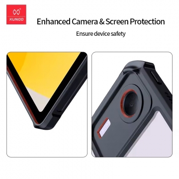 Чохол-накладка XUNDD (серія Beetle) для планшета Xiaomi Redmi Pad Pad SE, Xiaomi Redmi Pad Pad SE 8.7 4G, задня панель з пластика (акрил), рама з термополіуретана, захист кутів смартфона «повітряними подушками», накладка для захисту блока камер, накладка на кнопки живлення та регулювання гучності, розкладна підставка для перегляду відео (фіксується магнітами), Київ, Киев
